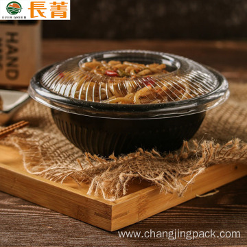 Takeaway Microwavable Container Round Bowls For Hot Soup